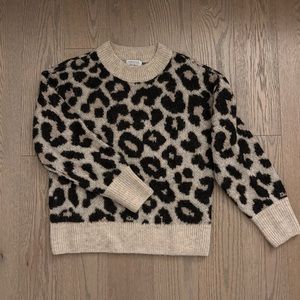 & Other Stories Animal Print Oversized Sweater